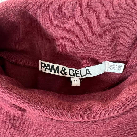 Pam & Gela cold shoulder turtleneck top - Picture 5 of 7